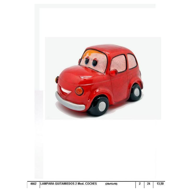 LAMPARA FIBRA VIDRIO COCHE 600 ROJO 4662 ^