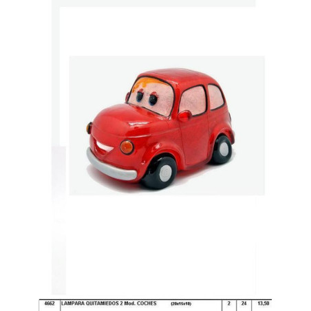 LAMPARA FIBRA VIDRIO COCHE 600 ROJO 4662 ^