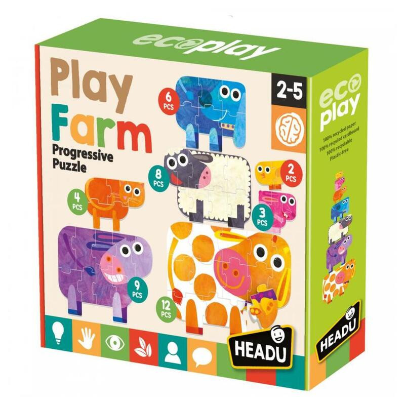 JUEGO FOURNIER HEADU PLAY FARM PROGRESSIVE PUZZLE 130012149