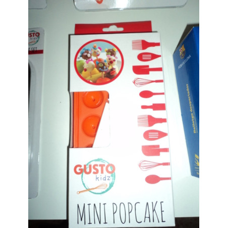 JUEGO COCINA MINI POPCAKE GUSTO KIDZ MOLDE + 15 BASTONCILLOS 930404 ^