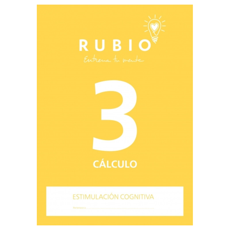 RUBIO ESTIMULACION COGNITIVA CALCULO Nº3 UNIDAD