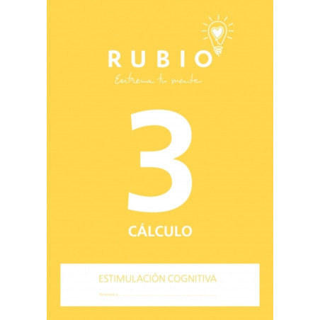 RUBIO ESTIMULACION COGNITIVA CALCULO Nº3 UNIDAD