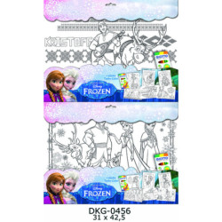 JUEGO ALEX BOG 6 LAMINAS PARA PINTAR FROZEN + ROTULADOR GIOTTO TURBO COLOR 6 ^