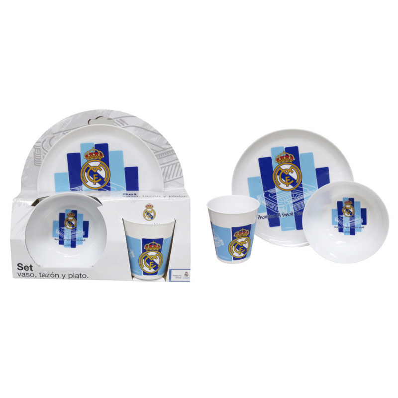 SET DESAYUNO CYP17 MELAMINA REAL MADRID GS-35-RM ^