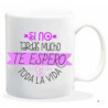 TAZA ALEX BOG CERAMICA MENSAJE SI NO TARDAS MUCHO TE ESPERO HL-013