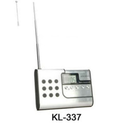 RADIO RELOJ ALEX BOG SOBREMESA ENCAJABLE C/AURICULARES KL-337 ^