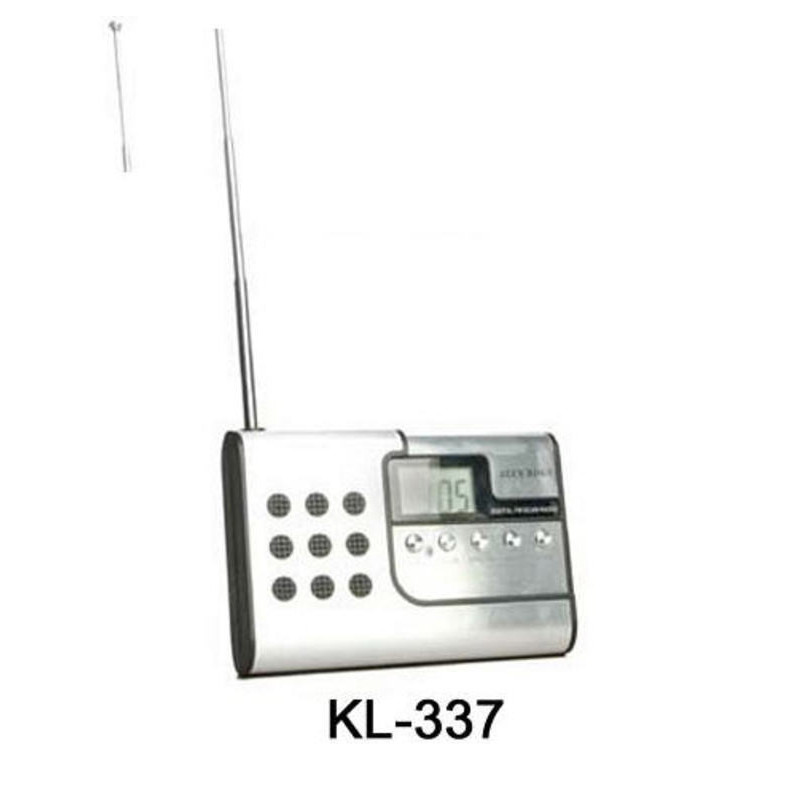 RADIO RELOJ ALEX BOG SOBREMESA ENCAJABLE C/AURICULARES KL-337 ^