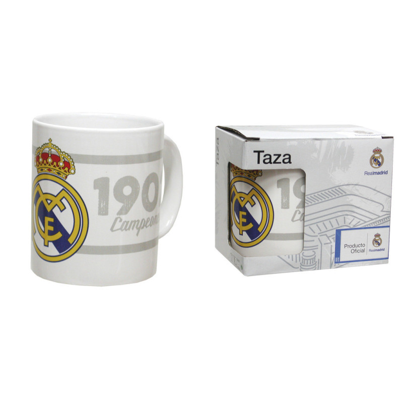TAZA CYP17 REAL MADRID CERAMICA EN CAJA MG-28C-RM ^