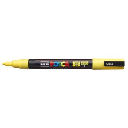 MARCADOR UNI-BALL POSCA PC-3M PUNTA REDONDA 0,9-1,3MM AMARILLO -2-