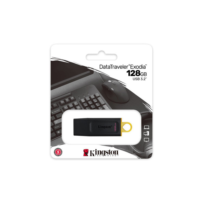 KINGSTON PENDRIVE DATATRAVELER EXODIA 128GB / USB 3.2 GEN 1