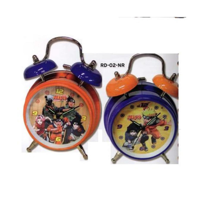 RELOJ CYP NARUTO DESPERTADOR GRANDE RD-02-NR ^