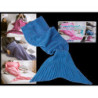 MANTA SUAVE 100% ACRILICO SIRENA COLOR AZUL 180CM 32/2092 OOTB