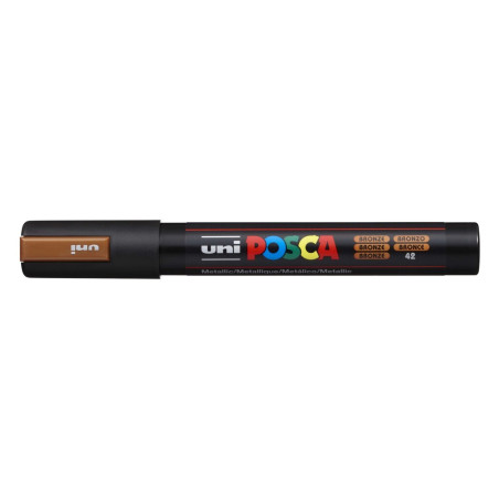 MARCADOR UNI-BALL POSCA PC-5M PUNTA REDONDA 1,8-2,5MM BRONCE METALICO -42-