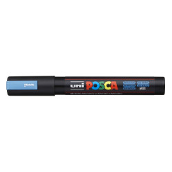 MARCADOR UNI-BALL POSCA PC-5M PUNTA REDONDA 1,8-2,5MM AZUL METALICO -M33-