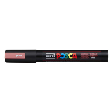 MARCADOR UNI-BALL POSCA PC-5M PUNTA REDONDA 1,8-2,5MM ROJO METALICO -M15-