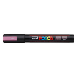 MARCADOR UNI-BALL POSCA PC-5M PUNTA REDONDA 1,8-2,5MM ROSA METALICO -M13-