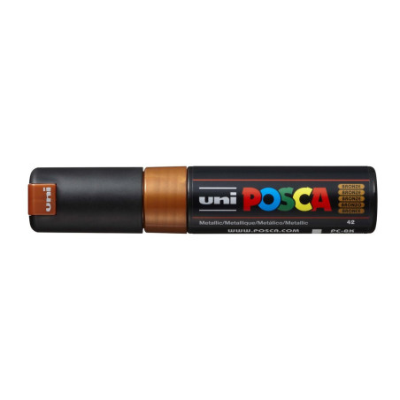 MARCADOR UNI-BALL POSCA PC-8K BISEL GRUESO 8MM BRONCE METALICO -42-