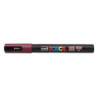 MARCADOR UNI-BALL POSCA PC-3M PUNTA REDONDA 0,9-1,3MM ROJO VINO -60-