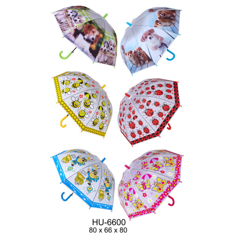 PARAGUAS ALEX BOG INFANTIL 6 MODELOS SURTIDOS HU-6600 ^