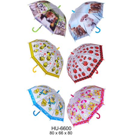 PARAGUAS ALEX BOG INFANTIL 6 MODELOS SURTIDOS HU-6600 ^