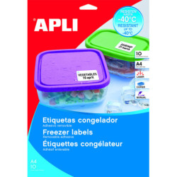 ETIQUETAS LASER COPIER CONGELADOR  210 X 297  10H APLI20 (1 UN) 15072