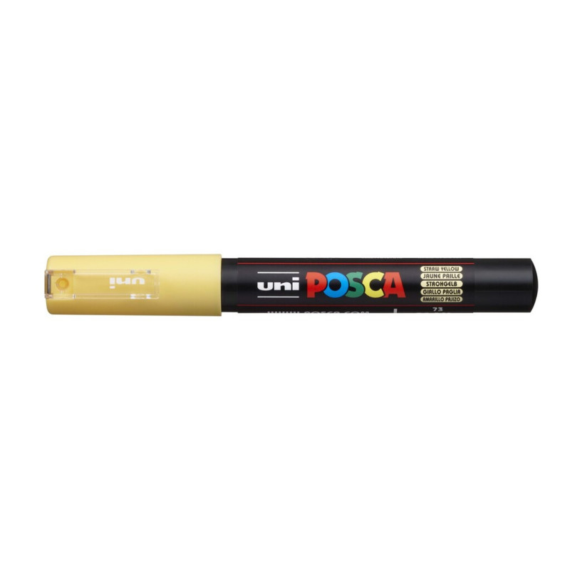 MARCADOR UNI-BALL POSCA PC-1M. PUNTA FINA 0,7MM AMARILLO PAJIZO -73-