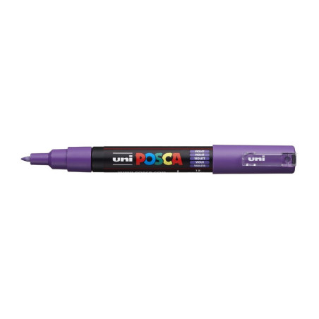 MARCADOR UNI-BALL POSCA PC-1M. PUNTA FINA 0,7MM VIOLETA -12-