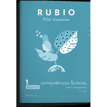 RUBIO COMPETENCIA LECTORA VALENCIANO Nº 1 ISBN 9788416744329 UNIDAD