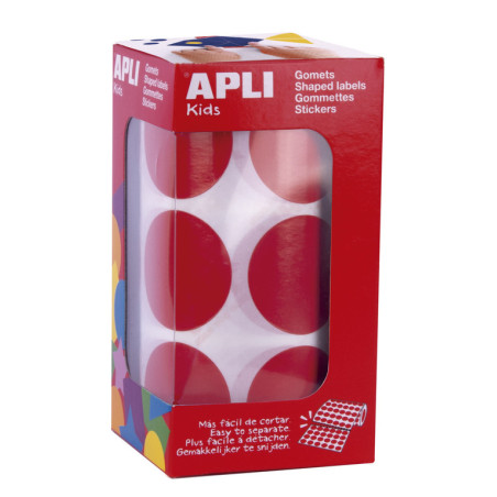 ROLLO GOMETS REDONDOS 33,0 ROJO APLI20 (1 UN) 17863