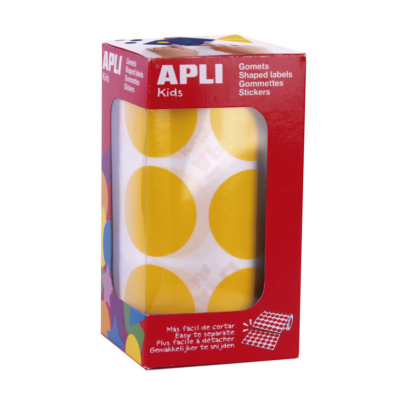 ROLLO GOMETS REDONDOS 33,0 AMARILLO APLI20 (1 UN) 17865