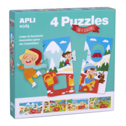 CAJA 4 PUZZLES LAS ESTACIONES APLI20 (1 UN) 17895