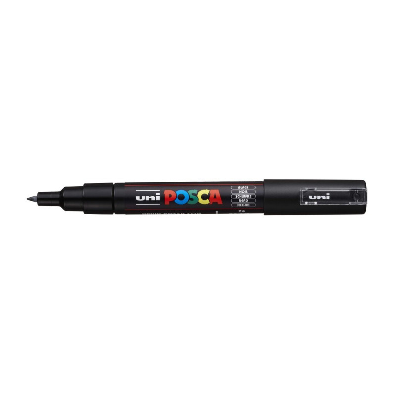 MARCADOR UNI-BALL POSCA PC-1M. PUNTA FINA 0,7MM NEGRO -24-