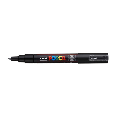 MARCADOR UNI-BALL POSCA PC-1M. PUNTA FINA 0,7MM NEGRO -24-