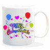 TAZA ALEX BOG CERAMICA MENSAJE FELIZ CUMPLEAÑOS HL-050