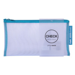 BOLSA ZIPPER BAG NYLON CHECK COLORES SURTIDO APLI20 (20 UN) 18025