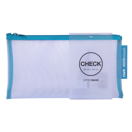 BOLSA ZIPPER BAG NYLON CHECK COLORES SURTIDO APLI20 (20 UN) 18025