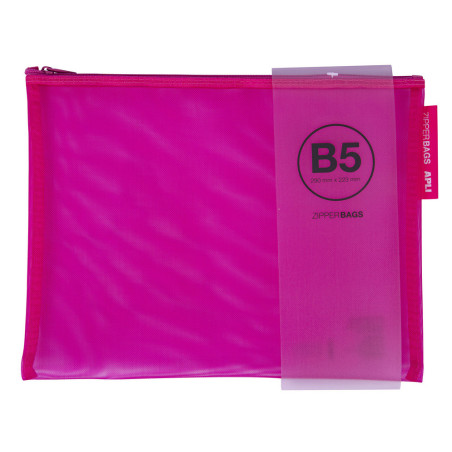 BOLSA ZIPPER BAG NYLON B5 COL SURTIDO APLI20 (20 UN) 18026