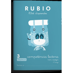 RUBIO COMPETENCIA LECTORA VALENCIANO Nº 3 ISBN 9788416744343 UNIDAD