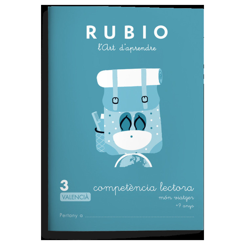 RUBIO COMPETENCIA LECTORA VALENCIANO Nº 3 ISBN 9788416744343 UNIDAD