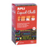 MARCADOR CHALK PUNTA REDONDA 5,5MM NARANJA 12U APLI20 (12 UN) 18037