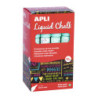 MARCADOR CHALK PUNTA REDONDA 5,5MM VERDE PASTEL 12U APLI20 (12 UN) 18038