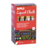 MARCADOR CHALK PUNTA REDONDA 5,5MM ORO METAL 12U APLI20 (12 UN) 18041