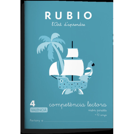 RUBIO COMPETENCIA LECTORA VALENCIANO Nº 4 ISBN 9788416744367 UNIDAD