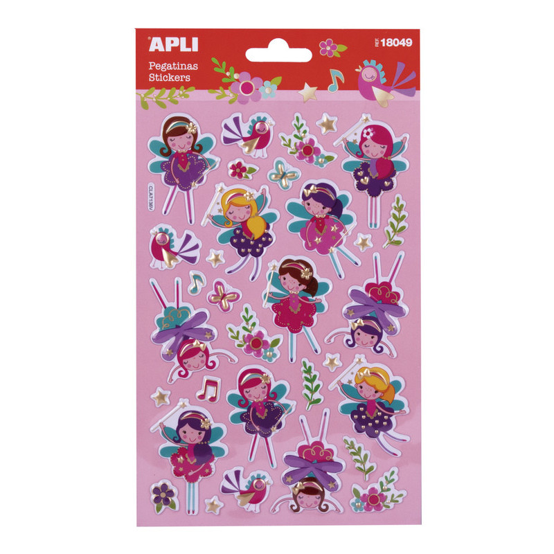 BOLSA PEGATINAS HADAS 1H APLI20 (5 UN) 18049