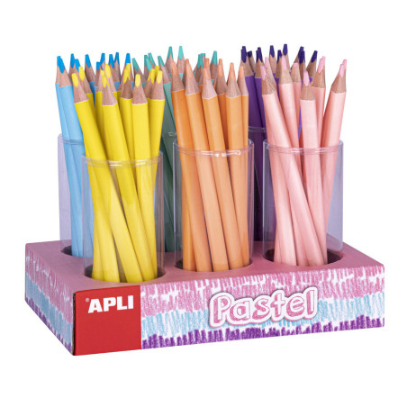 EXPOSITOR LAPICES JUMBO PASTEL TRIANGULAR 108U APLI20 (1 UN) 18052
