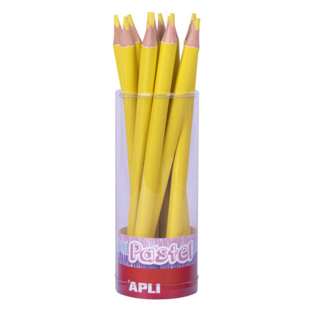 LAPIZ JUMBO PASTEL TRI.COL. AMARILLO  APLI20 (18 UN) 18053