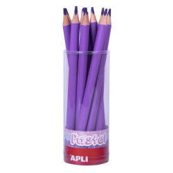 LAPIZ JUMBO PASTEL TRI.COL. LILA  APLI20 (18 UN) 18054