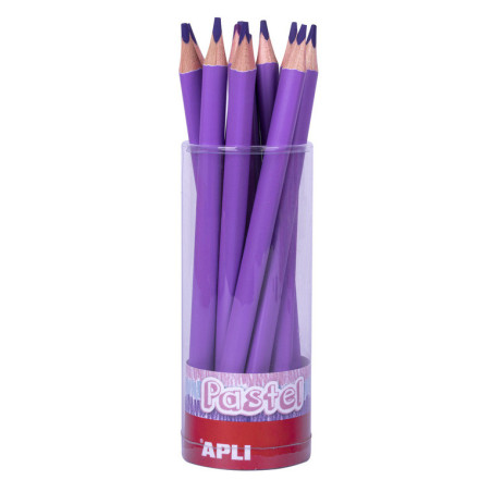 LAPIZ JUMBO PASTEL TRI.COL. LILA  APLI20 (18 UN) 18054
