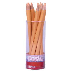 LAPIZ JUMBO PASTEL TRI.COL. SALMON  APLI20 (18 UN) 18056