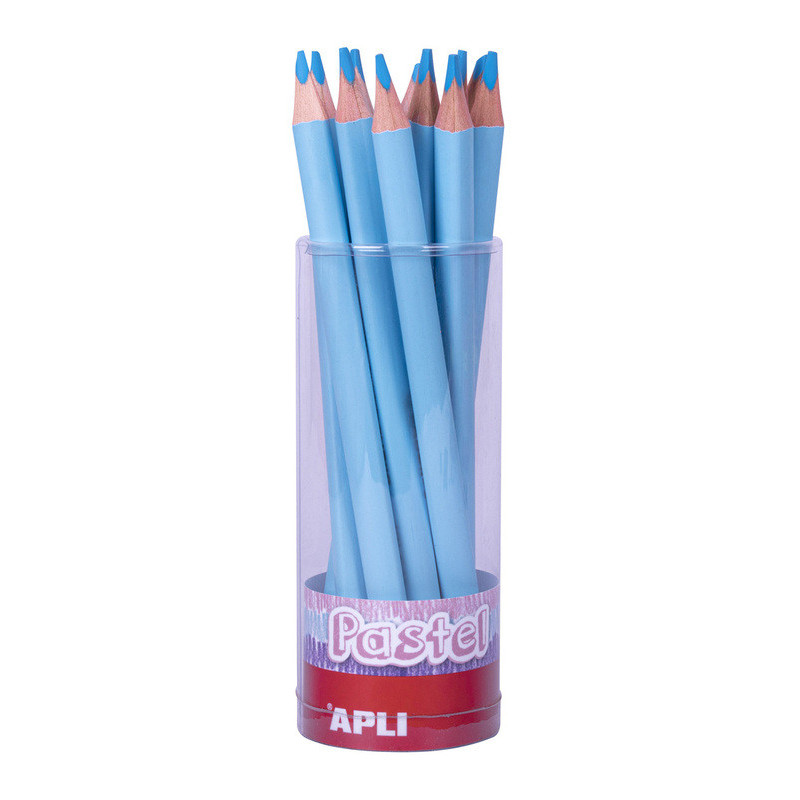 LAPIZ JUMBO PASTEL TRI.COL. AZUL  APLI20 (18 UN) 18057